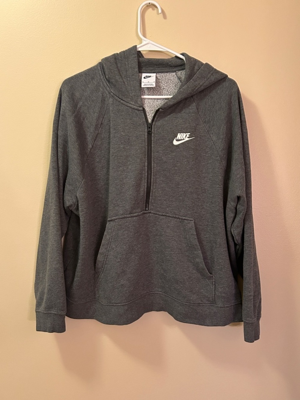 Nike Dark Gray Quartet Zip Hoodie- Medium- Dark Grey
